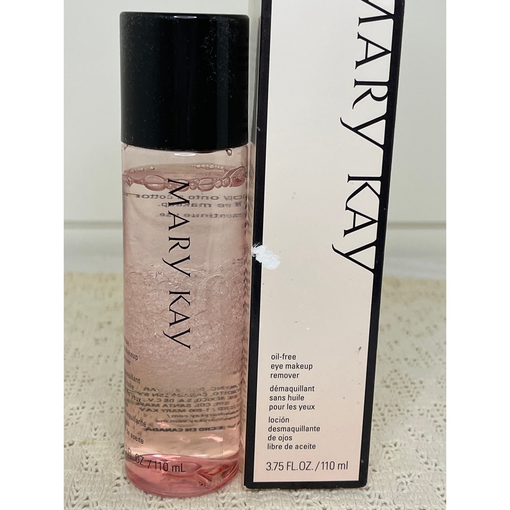 Mary Kay Oil-Free Eye Makeup Remover 3.75 fl oz 110 ml New in Box Dual Phase